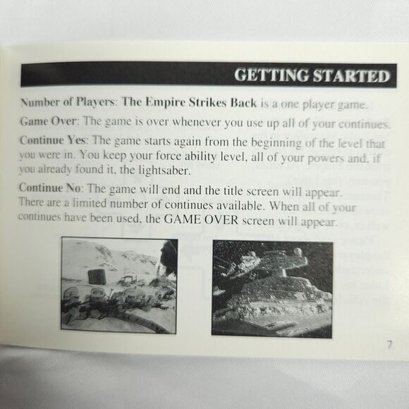 Super Star Wars Empire Strikes Back Game Boy Instruction Manual Booklet *ONLY* - Picture 4 of 6